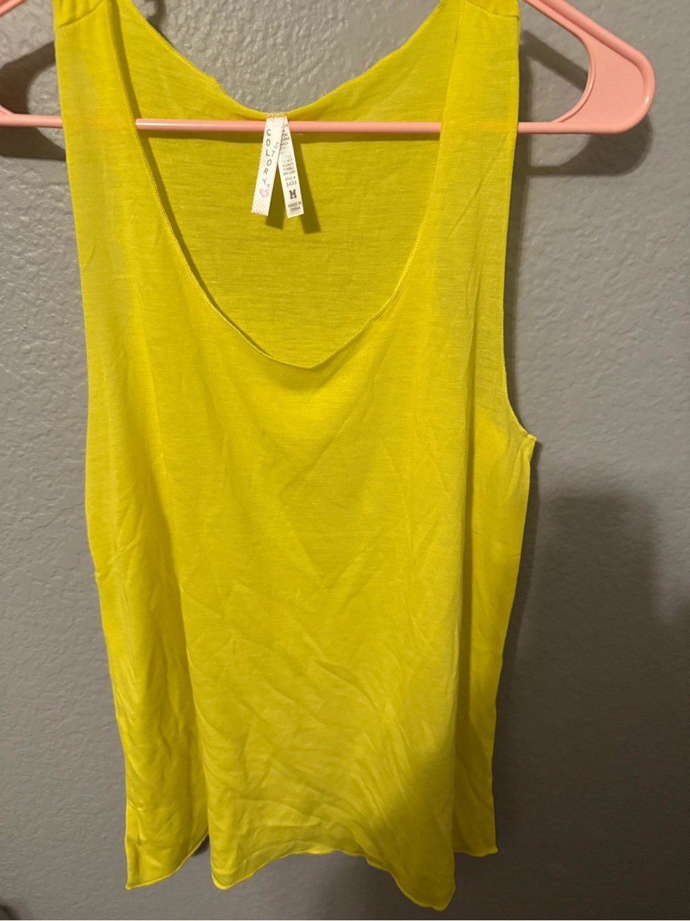 Columbia Women's Yellow Scoop Neck Tank Top